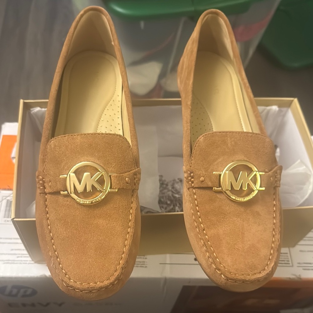 Michael Kors Tan Suede Loafers